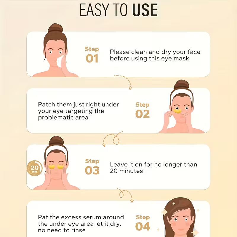 36 Pairs Collagen Eye Mask, Hydrating And Smoothing Under Eye Patches